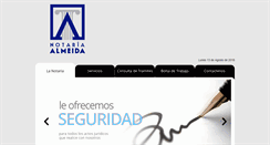 Desktop Screenshot of notariaalmeida.com
